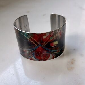 Colorful Abstract Cuff Bracelet romanticism by Chor‎ Boggie